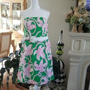 Lilly Pulitzer White and Pink Dress